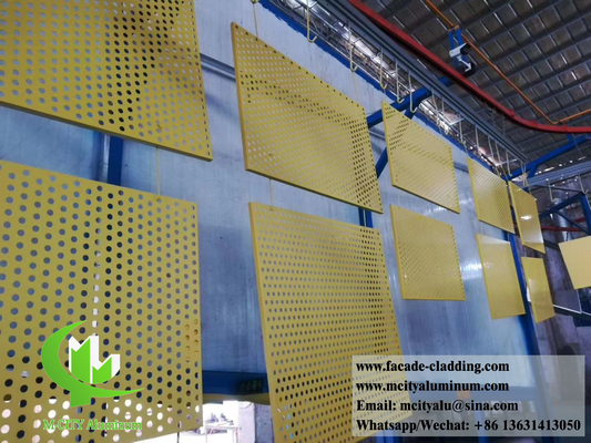 금속 스크린 perforating aluminum perforated panels for wall clad facade (벽에 가려진 외관용 알루미늄 펀싱 패널)