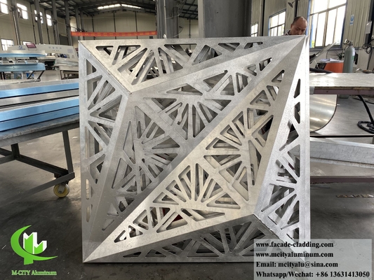 CNC 절단 금속 정면 패널 3D 모양 건축 건물 벽 장장 장식