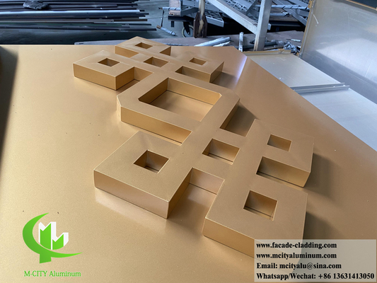 3D 디자인 고형 알루미늄 벽 클래싱 슬라이버 색상 3mm 용접 외부 벽 정면
