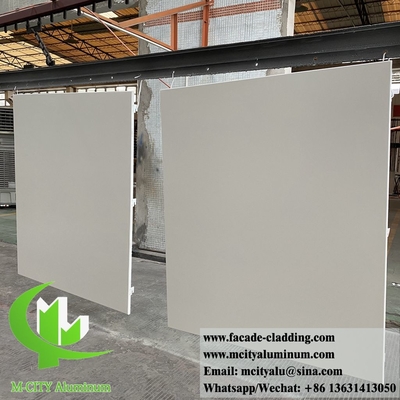 고체 알루미늄 벽지 3mm PVDF 마무리 15 년 보증 벽면 외관 장식