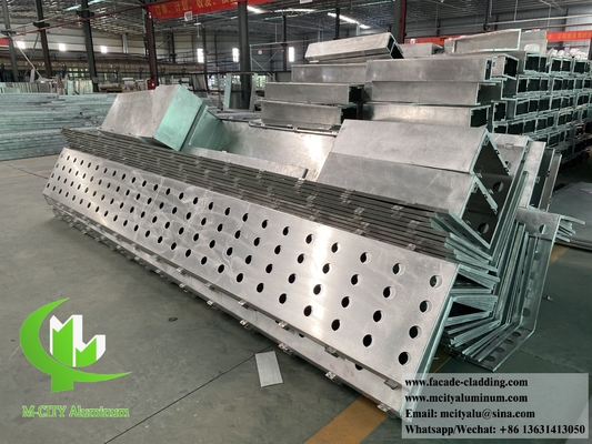 뚫기 금속판 알루미늄 PVDF 파우더로 코팅된 흰색 3mm 두께의 벽 천장
