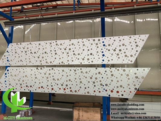 프라이버시 스크린/벽 표면 장식용 금속 판 perforated panel aluminum cladding