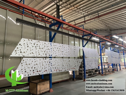 프라이버시 스크린/벽 표면 장식용 금속 판 perforated panel aluminum cladding