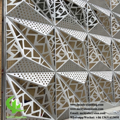 알루미늄 벽 덮개 건물 외관용 장식 패턴과 함께 3D 디자인