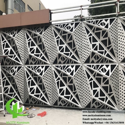 알루미늄 벽 덮개 건물 외관용 장식 패턴과 함께 3D 디자인