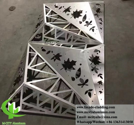 3D 알루미늄 패널 레이저 절단 디자인 파우더 코팅 아크조 노벨