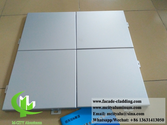 금속 클레이딩 고형 알루미늄 패널 PVDF 슬라이버 색상 1000x2000mm 외관 장식 벽