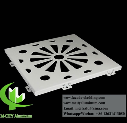 옥외 장식 스크린 패널 천장 벽 엽 Aluminum Sheet For Ceiling Wall Cladding Facade System
