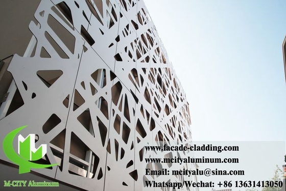 옥외 장식 스크린 패널 천장 벽 엽 Aluminum Sheet For Ceiling Wall Cladding Facade System