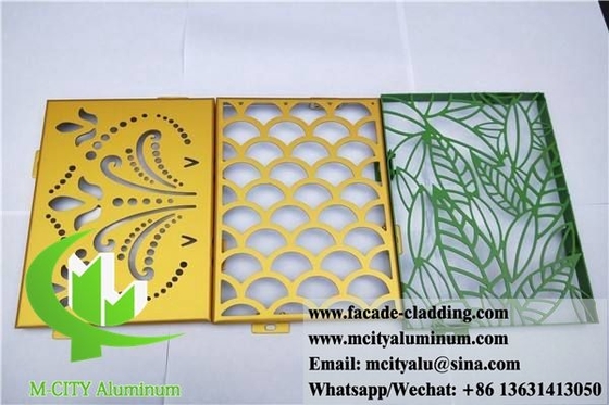 PVDF 코팅으로 건축 금속 판 알루미늄 장식 스크린