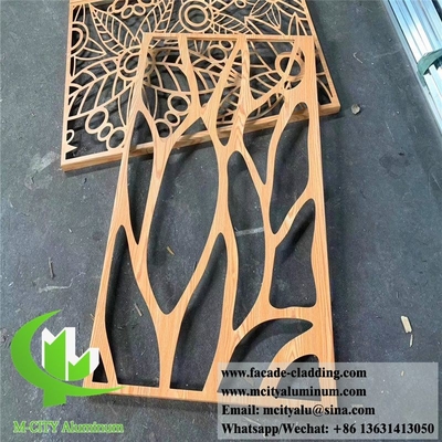PVDF 코팅으로 건축 금속 판 알루미늄 장식 스크린