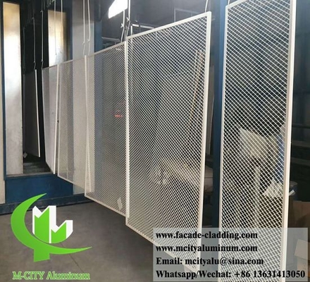 뚫려진 금속판 엽지 엽지 벽면용 알루미늄 패널 기둥 엽지