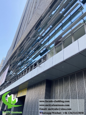 외관 금속 정면 건물 벽 엽판 알루미늄 패널 시스템 방수