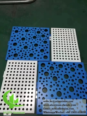 건축 레이저 절단 금속 스크린 알루미늄 건물 장식 천장 정면