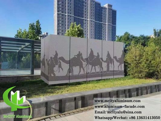 좋은 가격 외관 금속 벽 정면 뚫린 알루미늄 패널 10 년 보증 온라인으로