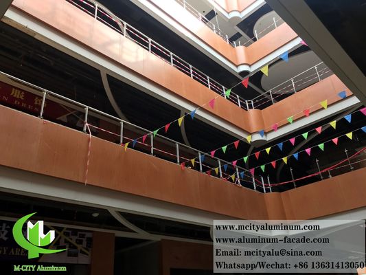 좋은 가격 콘크리트 벽 유리를 위한 장식용 금속 클래싱 고형 알루미늄 엽 온라인으로