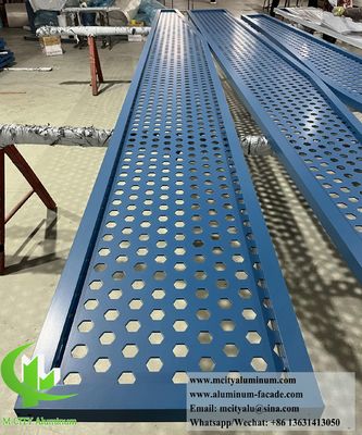좋은 가격 파우더로 코팅 된 뚫린 알루미늄 정면 패널 1200x2400mm 크기의 사용자 정의 가능한 디자인 온라인으로