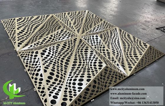 좋은 가격 천공 패턴 및 분체 코팅 맞춤형 디자인의 3D 알루미늄 클래딩 금속 외장 패널 온라인으로