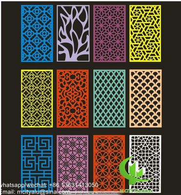 좋은 가격 외부 벽판에 알루미늄 구멍 패널 3mm 금속 판과 둥근 포착 패턴 온라인으로