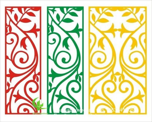 좋은 가격 2.5mm 두께 가루 코팅 알루미늄 정면 패널 커튼 벽 장식용 사용자 지정 패턴 온라인으로