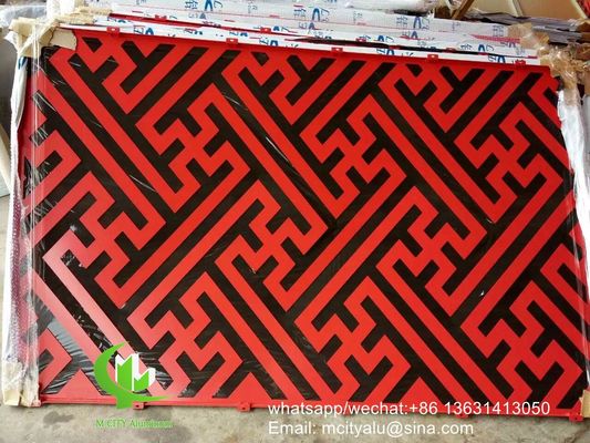 좋은 가격 CNC 조각 2.5mm 파우더 코팅 뚫린 알루미늄 패널 온라인으로