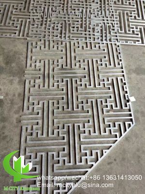 좋은 가격 장식 스크린용 맞춤형 패턴이 있는 레이저 컷 파우더 코팅 알루미늄 외장 패널 온라인으로