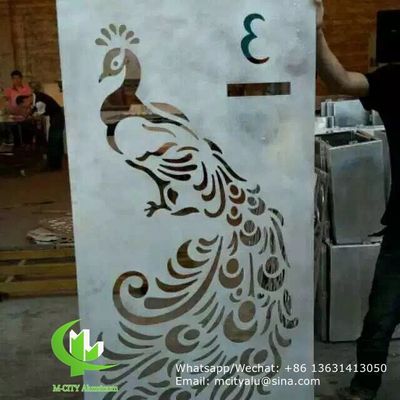 좋은 가격 로비 장식용 공작 패턴 분체 도장 알루미늄 레이저 커팅 패널 1000x2000mm 온라인으로