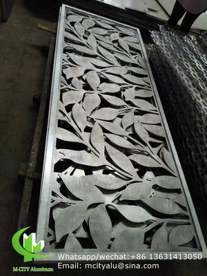좋은 가격 Custom Design Powder Coated Aluminum Laser Cut Panel 발코니 정면 창문용 1000x2000mm 온라인으로