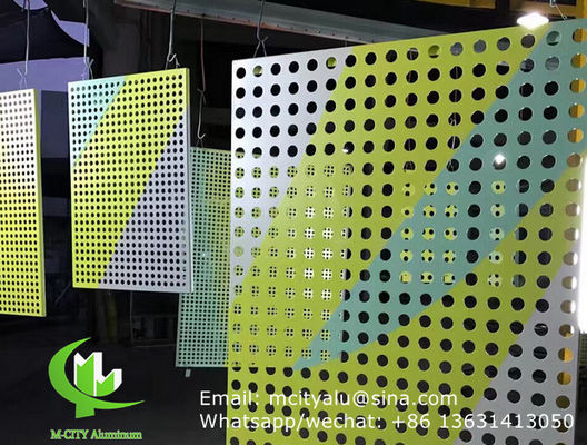 좋은 가격 사용자 지정 패턴 알루미늄 구멍 패널 파우더로 코팅 된 정면 클래딩 패널 1000x2000mm 온라인으로