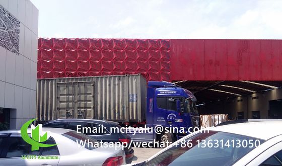 좋은 가격 외벽 마감 및 커튼 월용 맞춤형 패턴의 2.5mm 두께 분체 도장 천공 알루미늄 패널 온라인으로