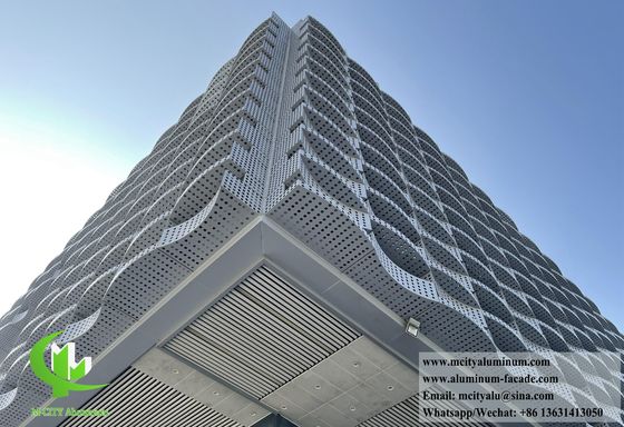 좋은 가격 3D 금속 클레이딩을 위한 1000x2000mm의 맞춤형 파우더 코팅 퍼포레이티드 알루미늄 전면판 온라인으로