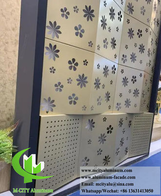 좋은 가격 파우더 코팅 3D 금속 정면 사용자 정의 가능한 RAL 색상과 CNC 레이저 절단 알루미늄 클래딩 패널 온라인으로