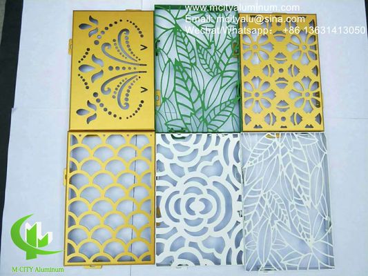 좋은 가격 파우더 코팅 알루미늄 천공 패널 1000x2000mm 외벽 마감재 맞춤형 패턴 온라인으로