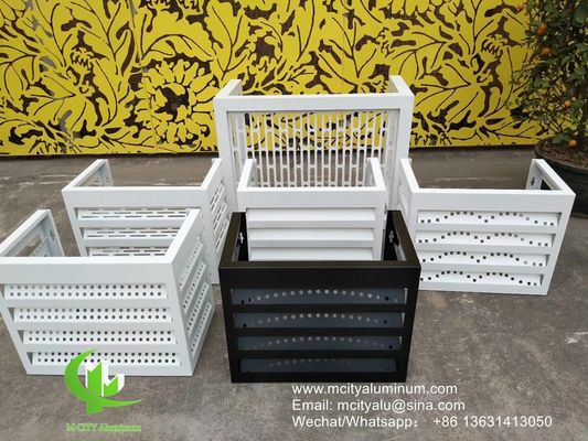 좋은 가격 파우더 코팅 표면 및 외벽 클래딩용 1000x2000mm 표준 크기의 맞춤형 CNC 패턴 알루미늄 AC 커버 온라인으로