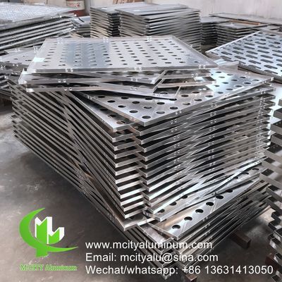 좋은 가격 파우더 코팅 뚫린 알루미늄 패널, 커스터마이징 가능한 RAL 색상과 CNC 타워 펀칭 온라인으로