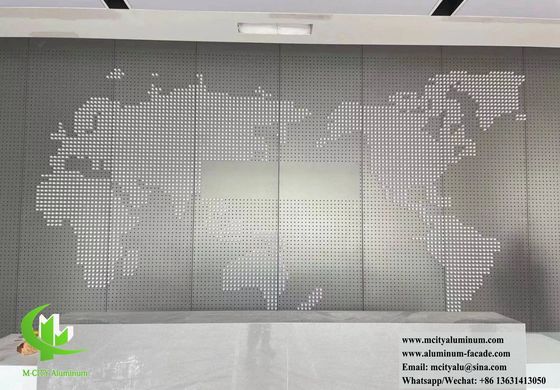 좋은 가격 장식용 금속 스크린 구멍을 뚫은 알루미늄 패널 온라인으로