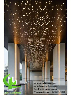 좋은 가격 현대 건물용으로 쉽게 설치 및 사용자 정의 가능한 RAL 색상을 가진 CNC 조각 구멍 알루미늄 정면 패널 온라인으로