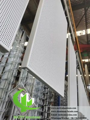 좋은 가격 1000x2000mm 사이즈의 맞춤형 패턴이 가능한 PVDF 코팅 천공 알루미늄 외장 패널 온라인으로