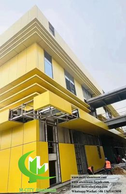 좋은 가격 외부 금속 스크린 벽 패널 정면 클레이딩 장식 알루미늄 내구성 온라인으로