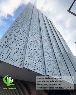 좋은 가격 Perforated Aluminum Facade Wall Cladding Decoration 온라인으로