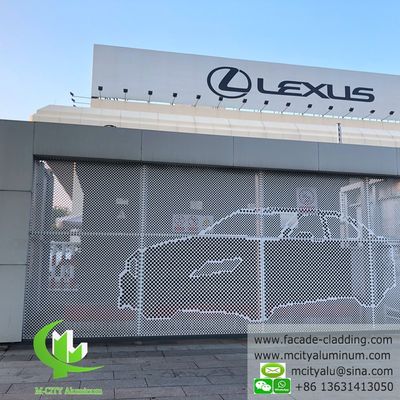 좋은 가격 레이저 커팅 파사드 패널용 맞춤형 RAL 색상의 분체 도장 천공 알루미늄 시트 온라인으로