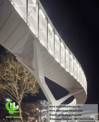 좋은 가격 Aluminum expanded mesh metal screen for Pedestrian overpass corridor 온라인으로