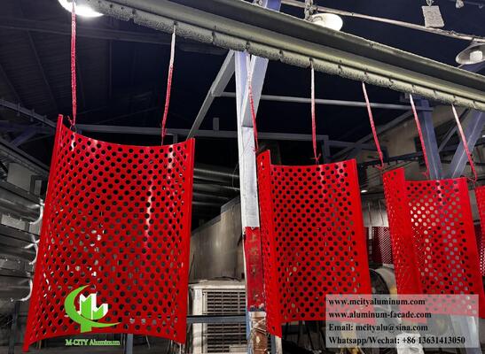 좋은 가격 외관 및 천장 장식용 구부러진 구멍 알루미늄 패널 온라인으로