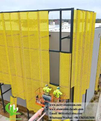 좋은 가격 외벽용 3003 H14/H24 합금 및 PVDF 코팅 맞춤형 CNC 천공 알루미늄 클래딩 패널 온라인으로