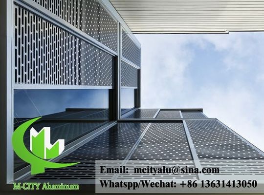 좋은 가격 파우더로 코팅 된 알루미늄 표면 건물 클래싱을위한 사용자 정의 RAL 색상과 레이저 절단 패턴으로 perforated sheet 온라인으로