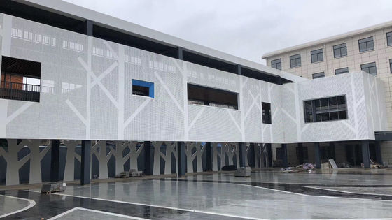 좋은 가격 건축 외장용 맞춤형 RAL 색상의 분체 도장 3mm 천공 알루미늄 외장 패널 온라인으로