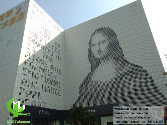 좋은 가격 커튼 벽에 맞춤형 RAL 색상을 가진 3mm 파우더 코팅 알루미늄 정면 클래딩 패널 온라인으로