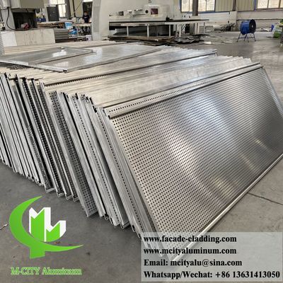 좋은 가격 3mm PVDF 코팅 뚫린 알루미늄 정면 온라인으로