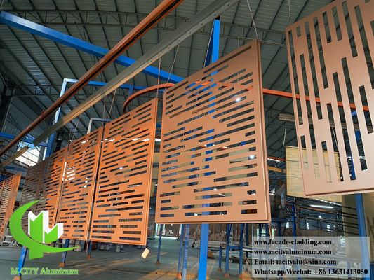 좋은 가격 외관 및 클래딩용 방청 방화 PVDF 및 맞춤형 RAL 색상 알루미늄 장식 천공 금속 스크린 패널 온라인으로