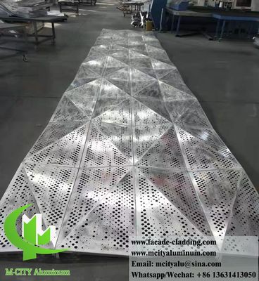 좋은 가격 3D 알루미늄 클래싱과 파우더 코팅 마무리 및 3mm 두께의 커스터마이징 패턴 온라인으로